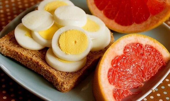 яйцо и грейпфрут для похудения